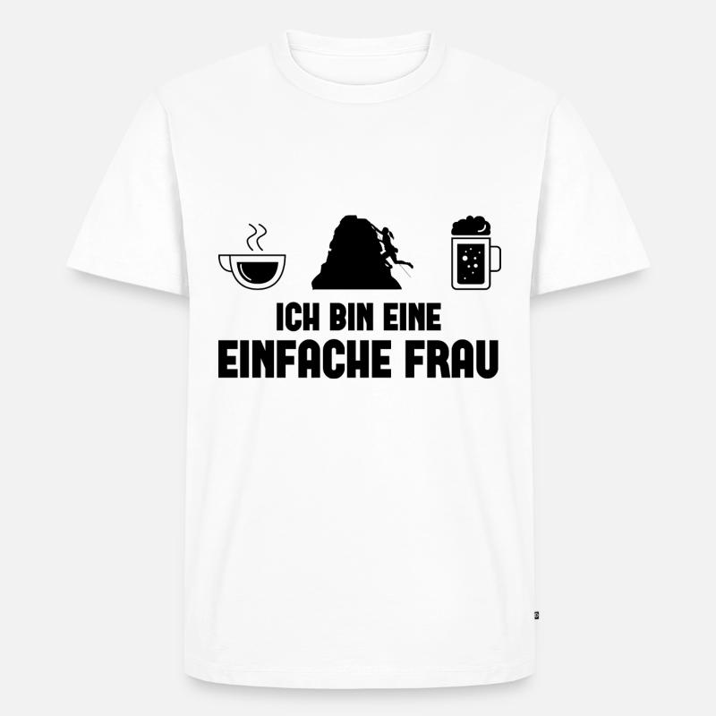 Ich bin ein Einfache Frau - - Männer Premium Bio T-Shirt - Weiß