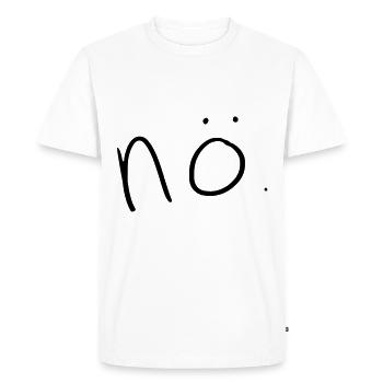nö - T-shirt Premium bio Homme - blanc - Devant - Nico (187cm)