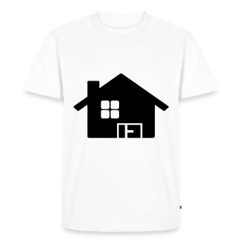 Maison Symbole Maison - T-shirt Premium bio Homme - blanc - Devant - Nico (187cm)