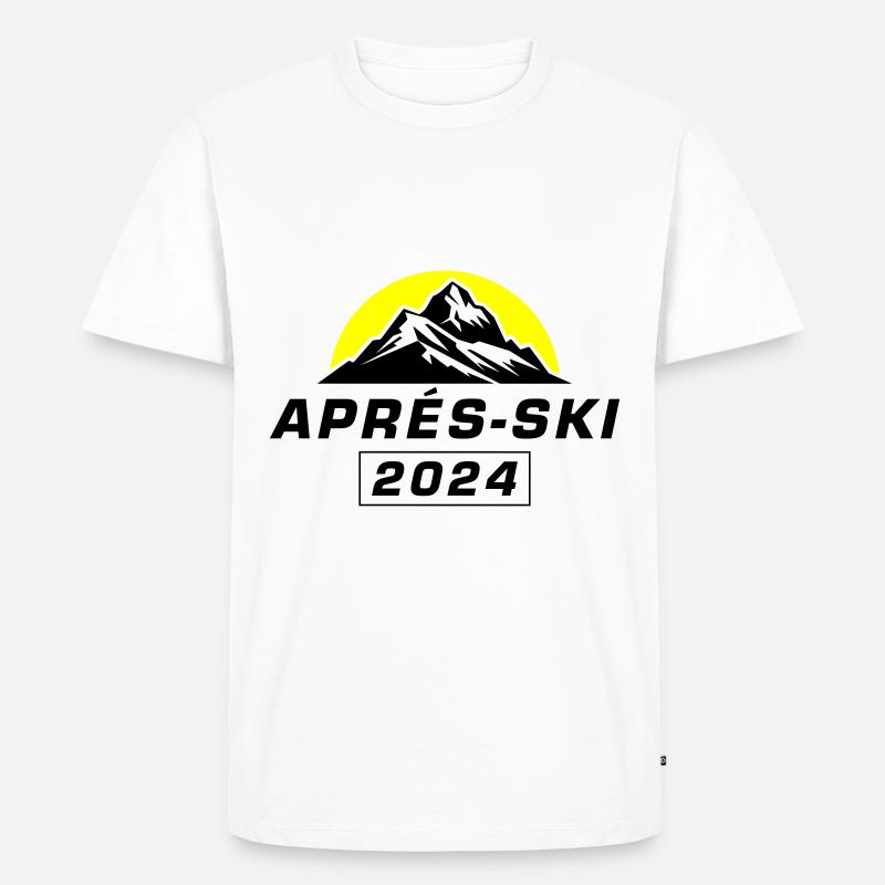 Apres Ski 2024 - Männer Premium Bio T-Shirt - Weiß