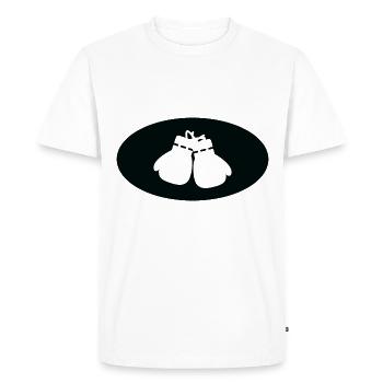 Semicircle Boxing Gloves - Bo - Men's Premium Organic T-Shirt - white - Front - Nico (187cm)