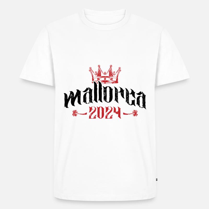 Mallorca 2024 - Männer Premium Bio T-Shirt - Weiß