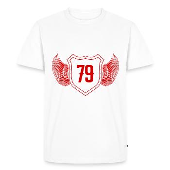 79 Nombre d’armoiries - T-shirt Premium bio Homme - blanc - Devant - Nico (187cm)