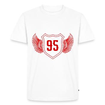 95 Nombre d’armoiries - T-shirt Premium bio Homme - blanc - Devant - Nico (187cm)