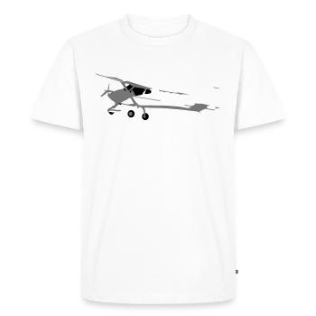 Avion ultraléger UL Pilot Aviateur - T-shirt Premium bio Homme - blanc - Devant - Nico (187cm)