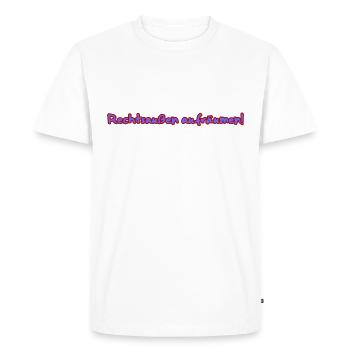 Nettoyez l’extrême droite ! - T-shirt Premium bio Homme - blanc - Devant - Nico (187cm)