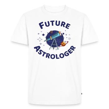 Future Astrologer - Men's Premium Organic T-Shirt - white - Front - Nico (187cm)