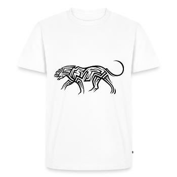 Tatouage tribal de calmar - T-shirt Premium bio Homme - blanc - Devant - Nico (187cm)