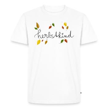 Automne enfant d’automne cadeau d’automne - T-shirt Premium bio Homme - blanc - Devant - Nico (187cm)
