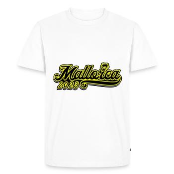 Mallorca 2023 - Men's Premium Organic T-Shirt - white - Front - Nico (187cm)