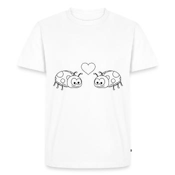 Ladybug Comic Couple Amour - T-shirt Premium bio Homme - blanc - Devant - Nico (187cm)