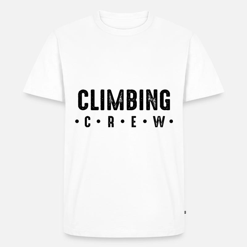 Climbing Crew - Männer Premium Bio T-Shirt - Weiß
