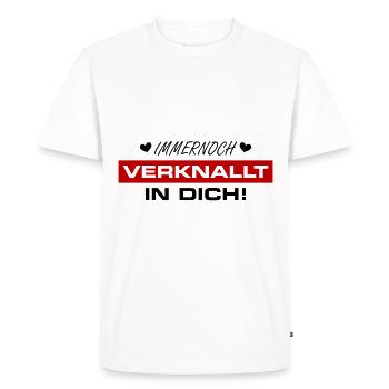 Still Crushing In Love Valentine's Day - Men's Premium Organic T-Shirt - white - Front - Nico (187cm)