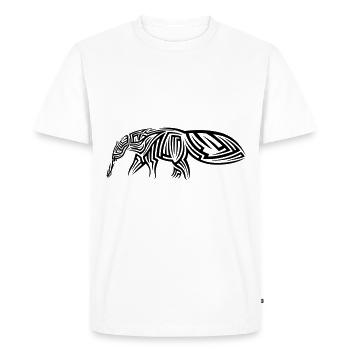 Anteater Tribal Tattoo - Men's Premium Organic T-Shirt - white - Front - Nico (187cm)