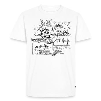 Berchtesgaden Watzmann Bearded Vulture - Men's Premium Organic T-Shirt - white - Front - Nico (187cm)