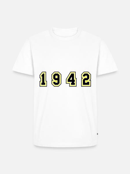 1942 Year Number - Men's Premium Organic T-Shirt - white