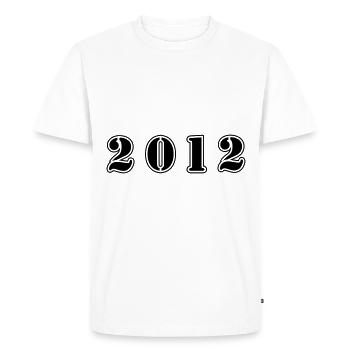 2012 year birthday - Men's Premium Organic T-Shirt - white - Front - Nico (187cm)