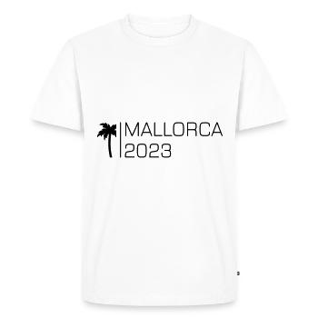 Mallorca 2023 - Men's Premium Organic T-Shirt - white - Front - Nico (187cm)