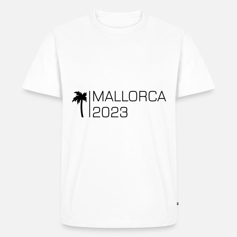 Mallorca 2023 - Männer Premium Bio T-Shirt - Weiß