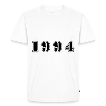 1994 year birthday - Men's Premium Organic T-Shirt - white - Front - Nico (187cm)