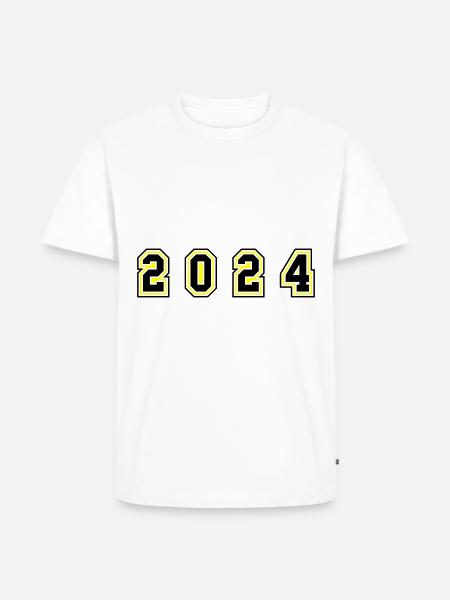 2024 year number - Men's Premium Organic T-Shirt - white