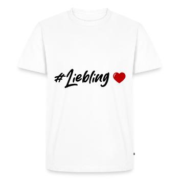 Darling Heart - Men's Premium Organic T-Shirt - white - Front - Nico (187cm)