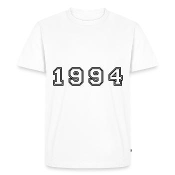 1994 Year Number - Men's Premium Organic T-Shirt - white - Front - Nico (187cm)