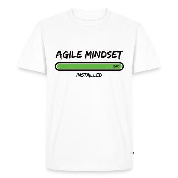 Scrum Agile Mindset Installed Project Management - Men's Premium Organic T-Shirt - white - Front - Nico (187cm)