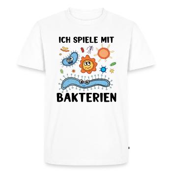 Mikrobiologe Mikrobiologie : spiele mit Bakterien - Men's Premium Organic T-Shirt - white - Front - Nico (187cm)