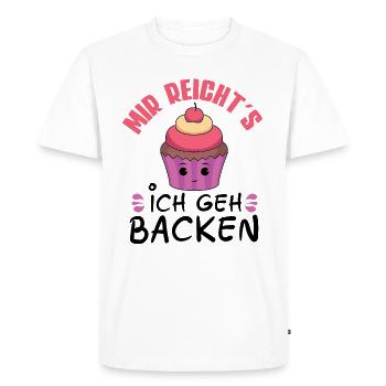 Backen Bäckerei Cupcakes Konditor Kuchen Geschenk - Men's Premium Organic T-Shirt - white - Front - Nico (187cm)