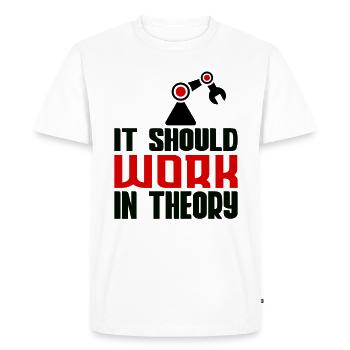Robotics Machine Learning Robotics Engineering - T-shirt Premium bio Homme - blanc - Devant - Nico (187cm)