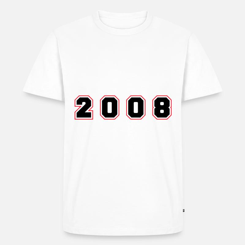 Numéro de l’année 2008 - T-shirt Premium bio Homme - blanc