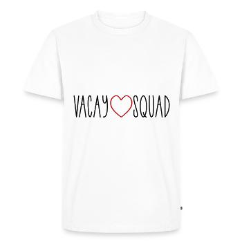 Cœur d’escouade Vacay - T-shirt Premium bio Homme - blanc - Devant - Nico (187cm)