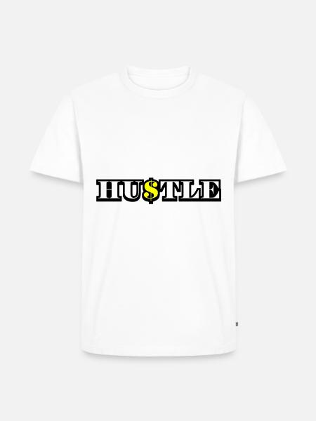 Hustle Quota - Men's Premium Organic T-Shirt - white
