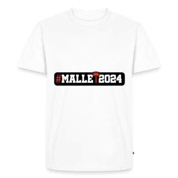 Malle 2024 - Men's Premium Organic T-Shirt - white - Front - Nico (187cm)