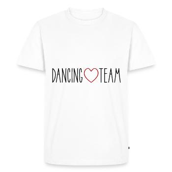 Dancing Team Heart - Men's Premium Organic T-Shirt - white - Front - Nico (187cm)