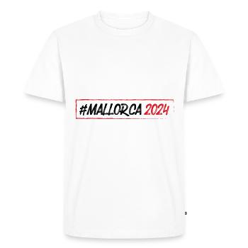 Mallorca 2024 - Men's Premium Organic T-Shirt - white - Front - Nico (187cm)