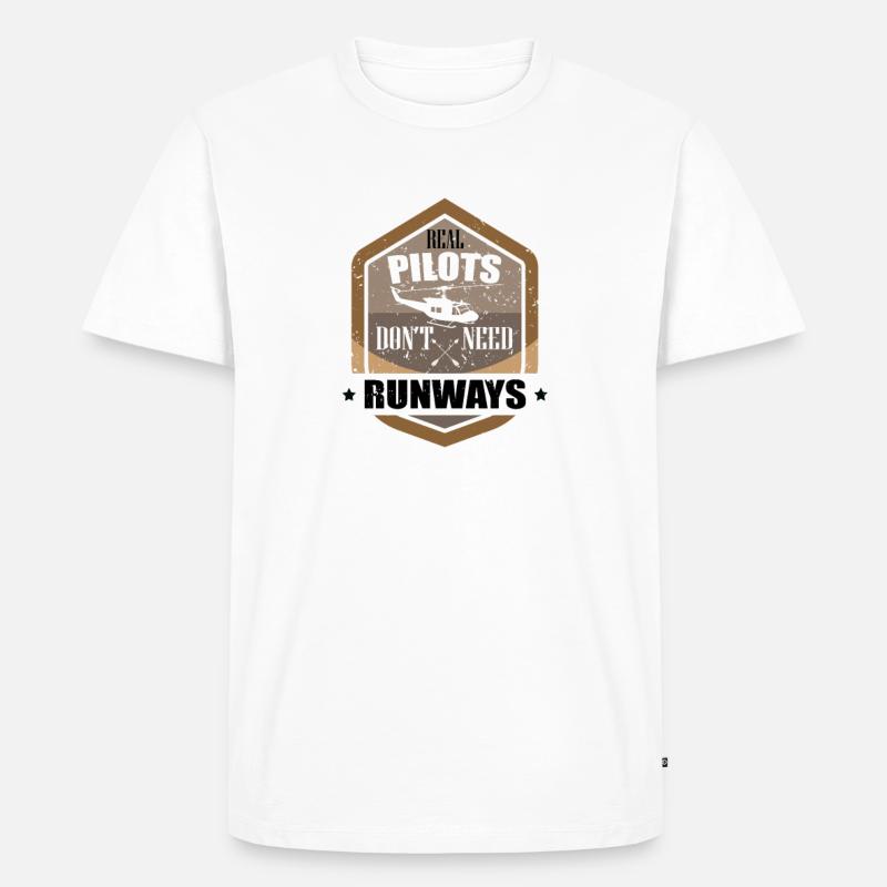 Echte Piloten - Männer Premium Bio T-Shirt - undefined