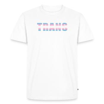 Trans Lives Matter - LGBT Pride CSD Trans - Men's Premium Organic T-Shirt - white - Front - Nico (187cm)