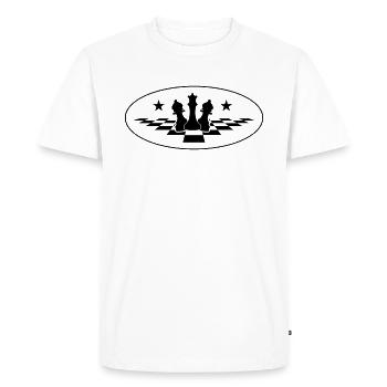 Joueur D'échecs - T-shirt Premium bio Homme - blanc - Devant - Nico (187cm)