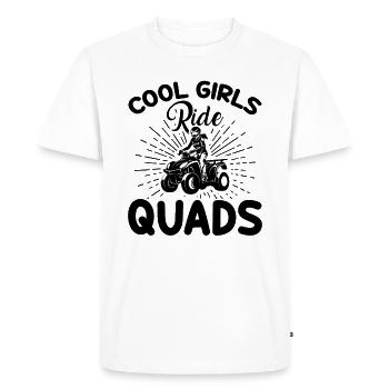Les Filles Cool Conduisent Des Quads - T-shirt Premium bio Homme - blanc - Devant - Nico (187cm)