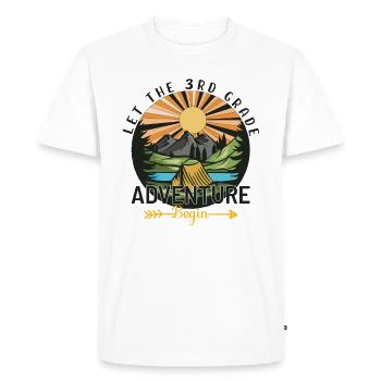 The Adventure Of The 3rd Year - Men's Premium Organic T-Shirt - white - Front - Nico (187cm)