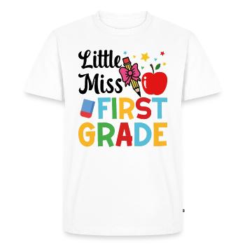 Petite Miss Première Année - T-shirt Premium bio Homme - blanc - Devant - Nico (187cm)