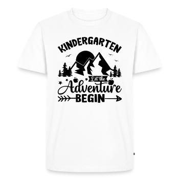 Kindergarten The Adventure Begins - Men's Premium Organic T-Shirt - white - Front - Nico (187cm)