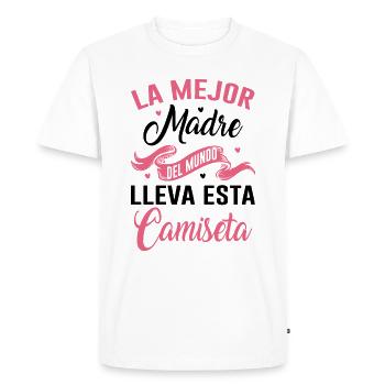 La Meilleure Mère Du Monde Porte Ce T-shirt - T-shirt Premium bio Homme - blanc - Devant - Nico (187cm)