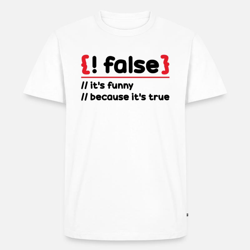 Programmer Programming Software Coding Encoder - Men's Premium Organic T-Shirt - white