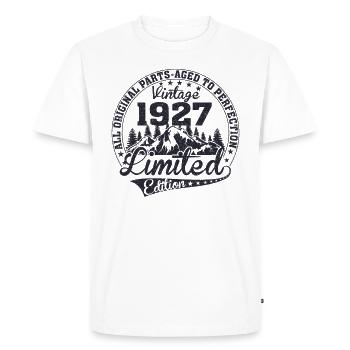 Vintage 1927 Édition Limitée - T-shirt Premium bio Homme - blanc - Devant - Nico (187cm)