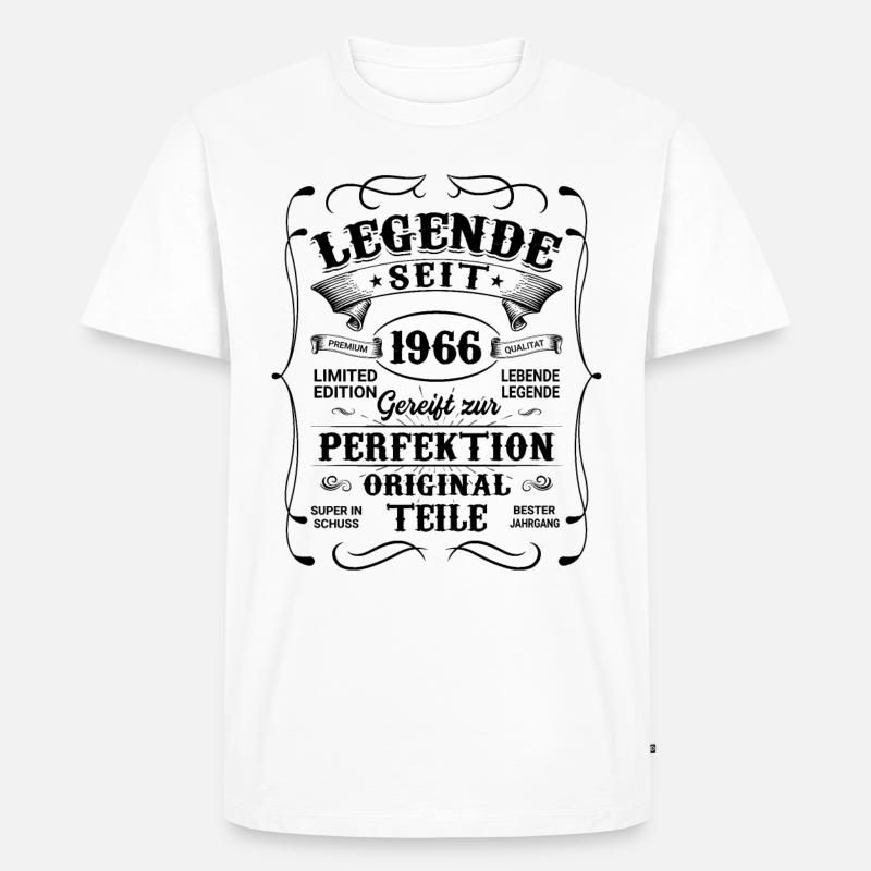 Legende Seit 1966 - Männer Premium Bio T-Shirt - Weiß