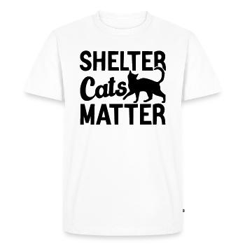 Cat Lover Shelter Cats Matter Cat Rescue - T-shirt Premium bio Homme - blanc - Devant - Nico (187cm)