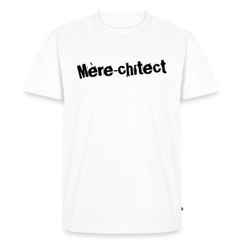 Mère-chitect Magnifique - T-shirt Premium bio Homme - blanc - Devant - Nico (187cm)